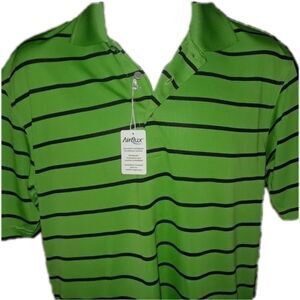 NWT PGA tour Airflux green blue polo